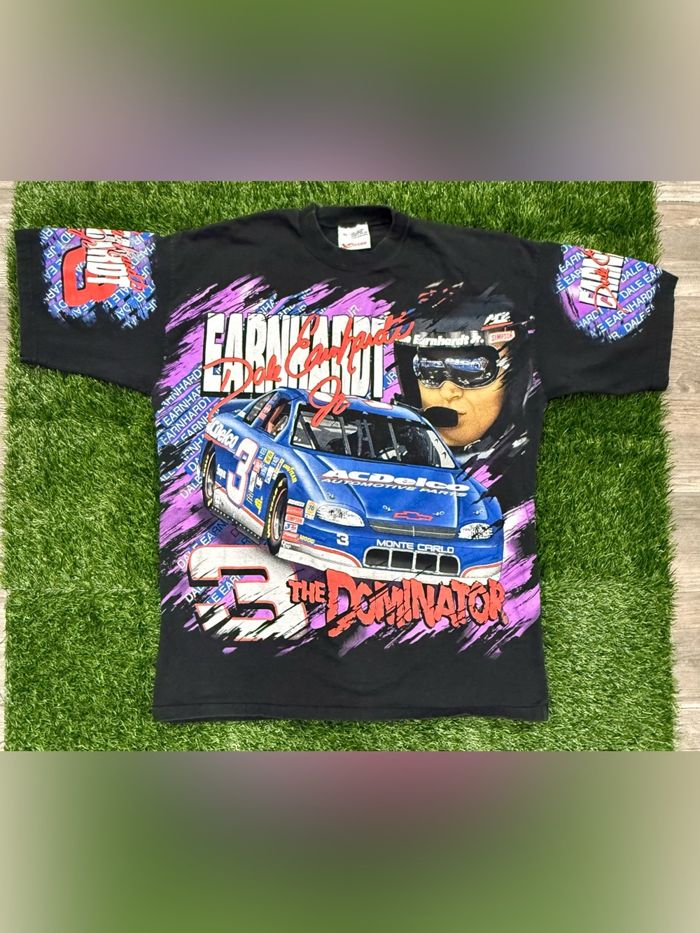 Chase Authentics Dale Earnhardt Jr ACDelco #3 NASCAR T-Shirt Men’s XL Black AOP